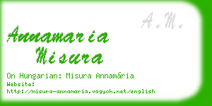annamaria misura business card